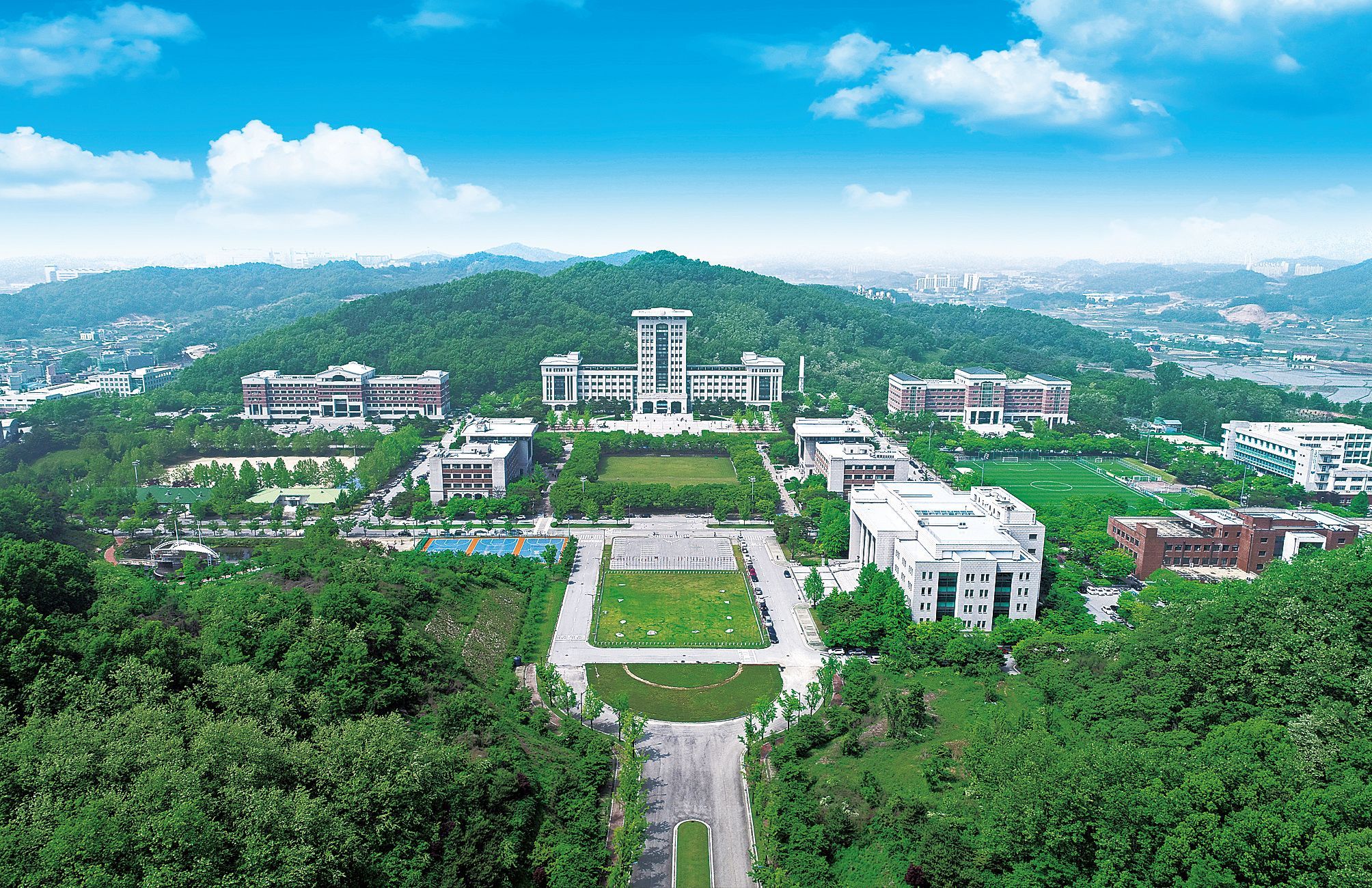 Sun Moon Universityのキャンパス